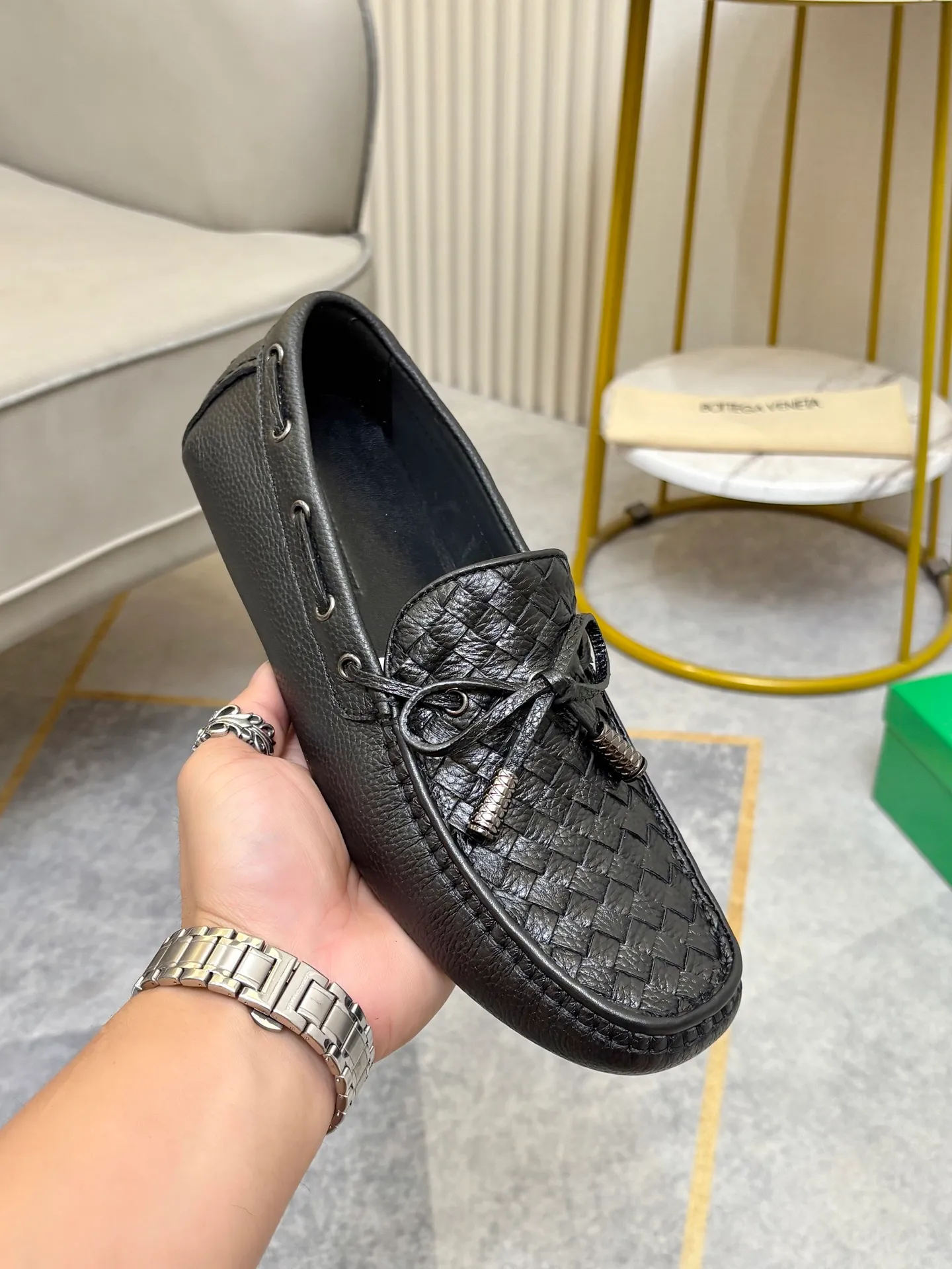 P420💰 (Niu Li + Niu Pad) [BV] The latest hot style‼ ️Casual men's shoes, uppers imported first-layer cowhide ➕Full imported cowhide lining✔️Exquisite workmanship, excellent foot feel, special rubber soles✔️, cool and fashionable, the latest fashion, fashionable outsole, hurry up.  Code number: 38-44 (can be customized to 37.45, non-refundable)